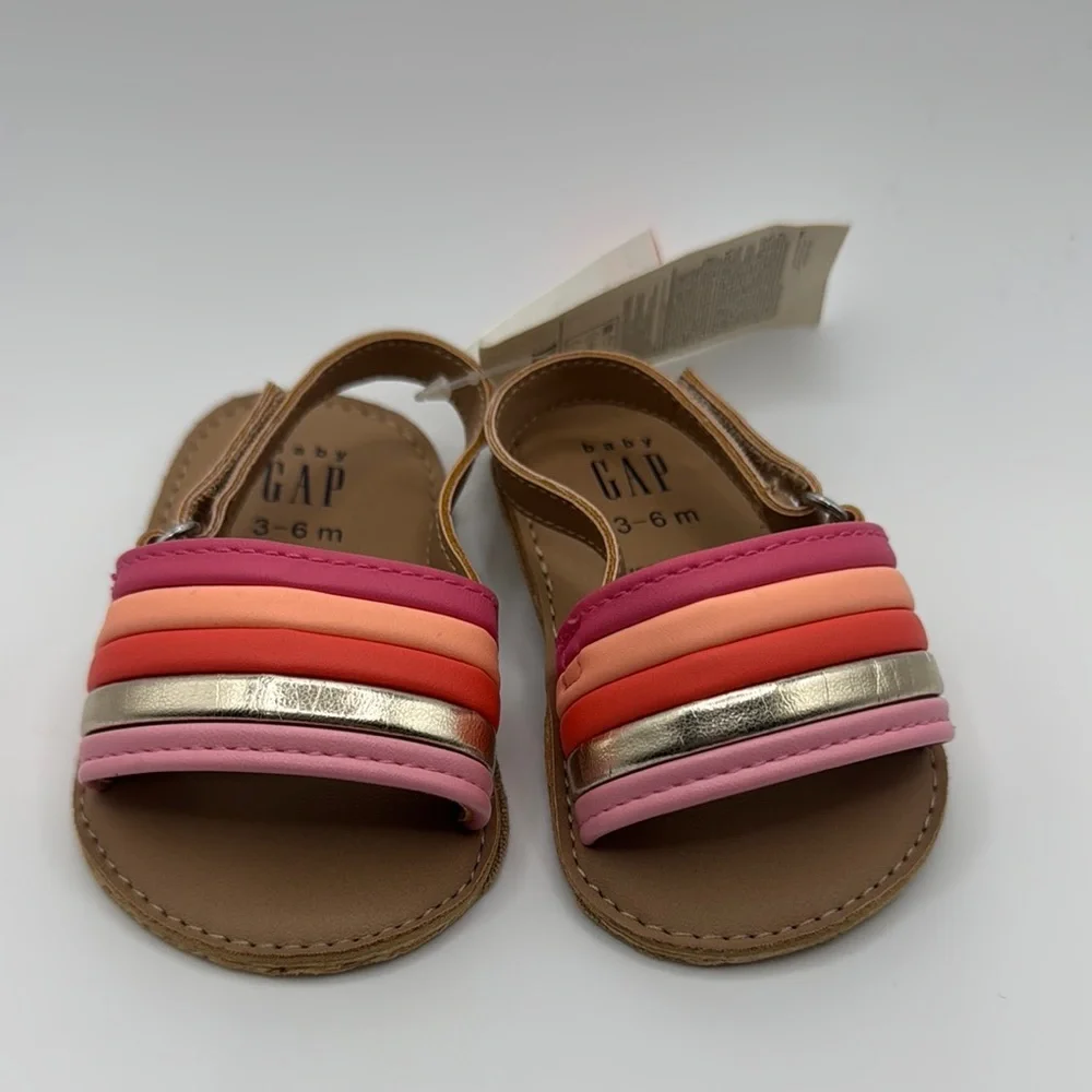 NEW Baby GAP Multicolor Sandals 3/6m